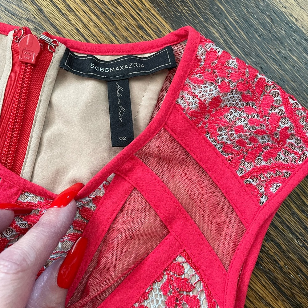 BCBGMaxAzria Vibrant Pink Kids Formal Dress - Picture 4 of 4